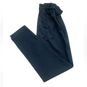 💛 SHEIN High-Waisted Black Ruffle Waist Pants Size M